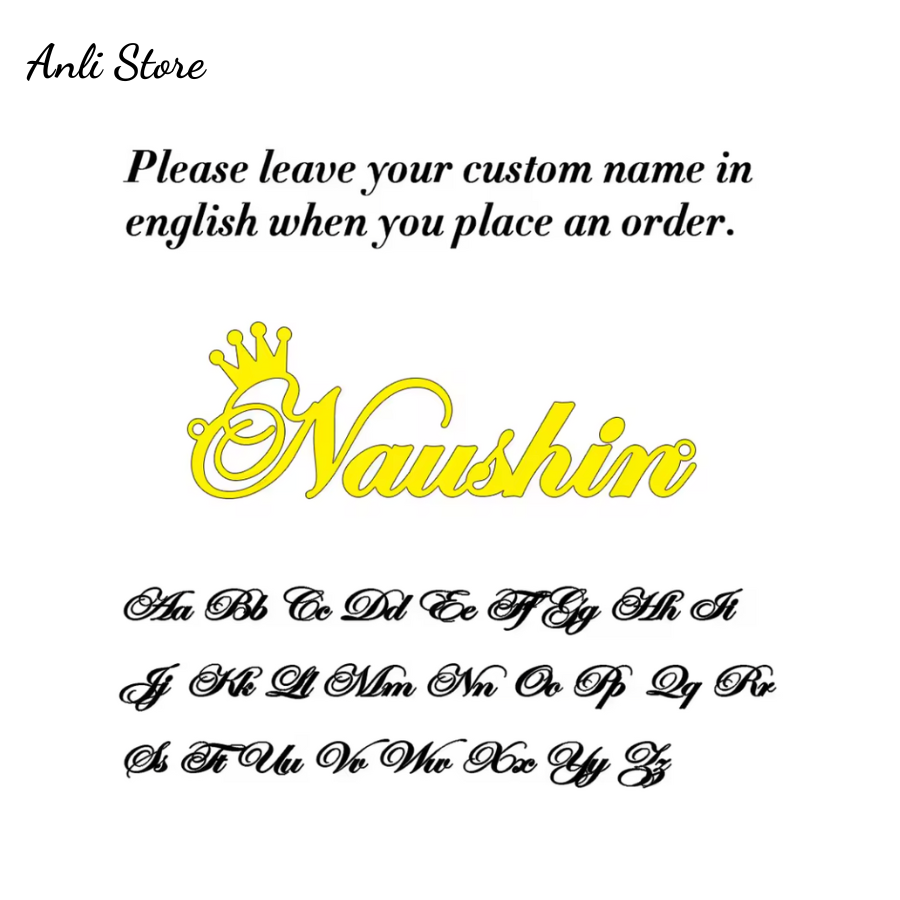Dây chuyền khắc tên NameLuxe Anli thép không gỉ cá nhân hóa cho nam & nữ