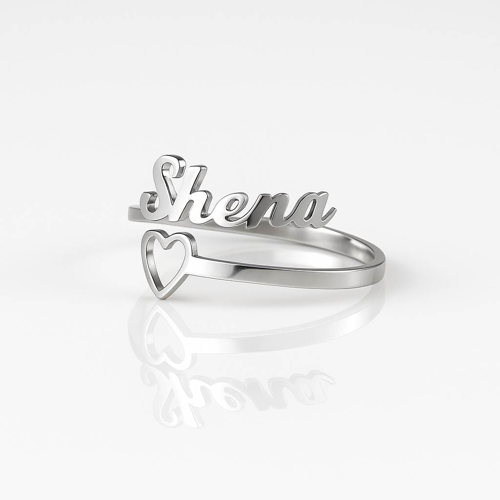 Nhẫn Khắc Chữ Theo Yêu Cầu – Titan Không Gỉ, Quà Tặng Cho Cặp Đôi - Gia Đình - Bạn Bè - Idol