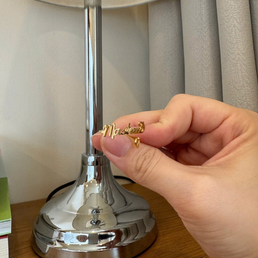 Nhẫn Khắc Chữ Theo Yêu Cầu – Titan Không Gỉ, Quà Tặng Cho Cặp Đôi - Gia Đình - Bạn Bè - Idol