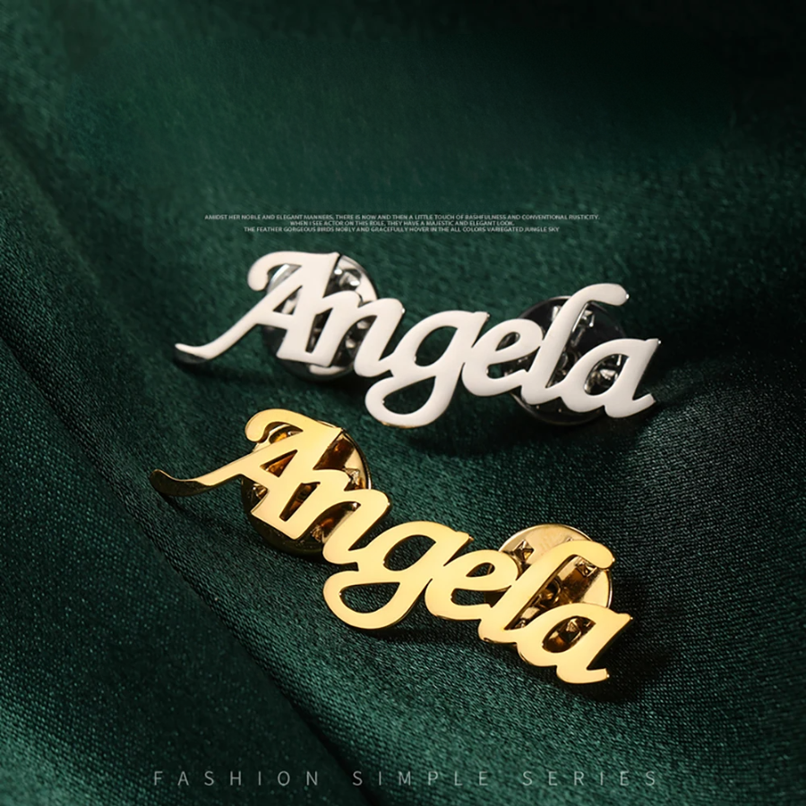 Ghim Cài Tên Theo Yêu Cầu – Titan Cao Cấp Không Gỉ, Trang Sức Cài Áo Cho Nam & Nữ