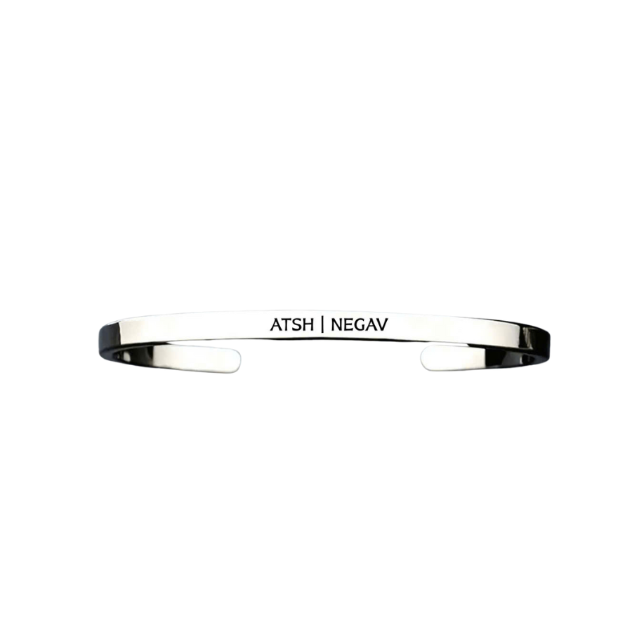 Vòng Tay Mở Khắc Tên Riêng - Bản Mảnh Minimal