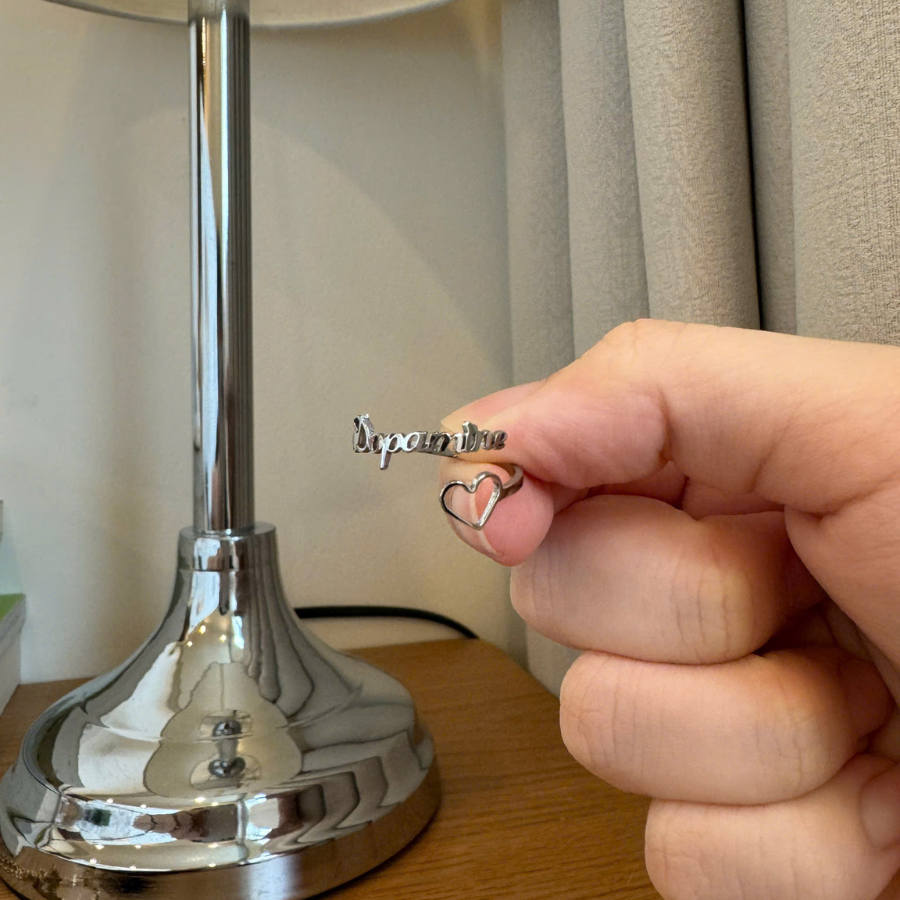 Nhẫn Khắc Chữ Theo Yêu Cầu – Titan Không Gỉ, Quà Tặng Cho Cặp Đôi - Gia Đình - Bạn Bè - Idol