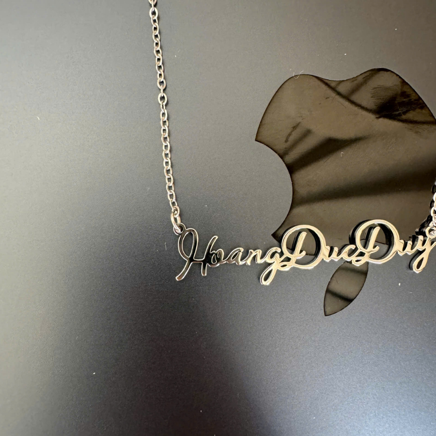 Dây chuyền khắc tên NameLuxe Anli thép không gỉ cá nhân hóa cho nam & nữ