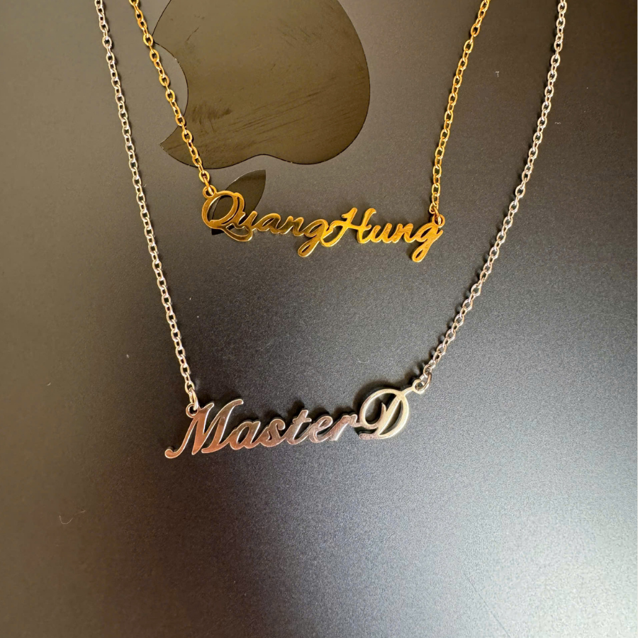 Dây chuyền khắc tên NameLuxe Anli thép không gỉ cá nhân hóa cho nam & nữ