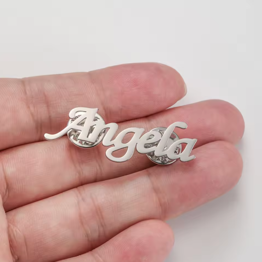 Ghim Cài Tên Theo Yêu Cầu – Titan Cao Cấp Không Gỉ, Trang Sức Cài Áo Cho Nam & Nữ