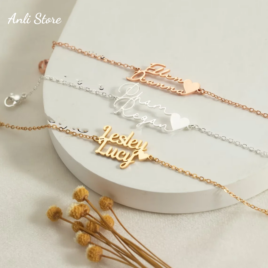 Vòng Tay Khắc Hai Tên Theo Yêu Cầu – Phụ Kiện Cá Nhân Hóa Sang Trọng & Ý Nghĩa