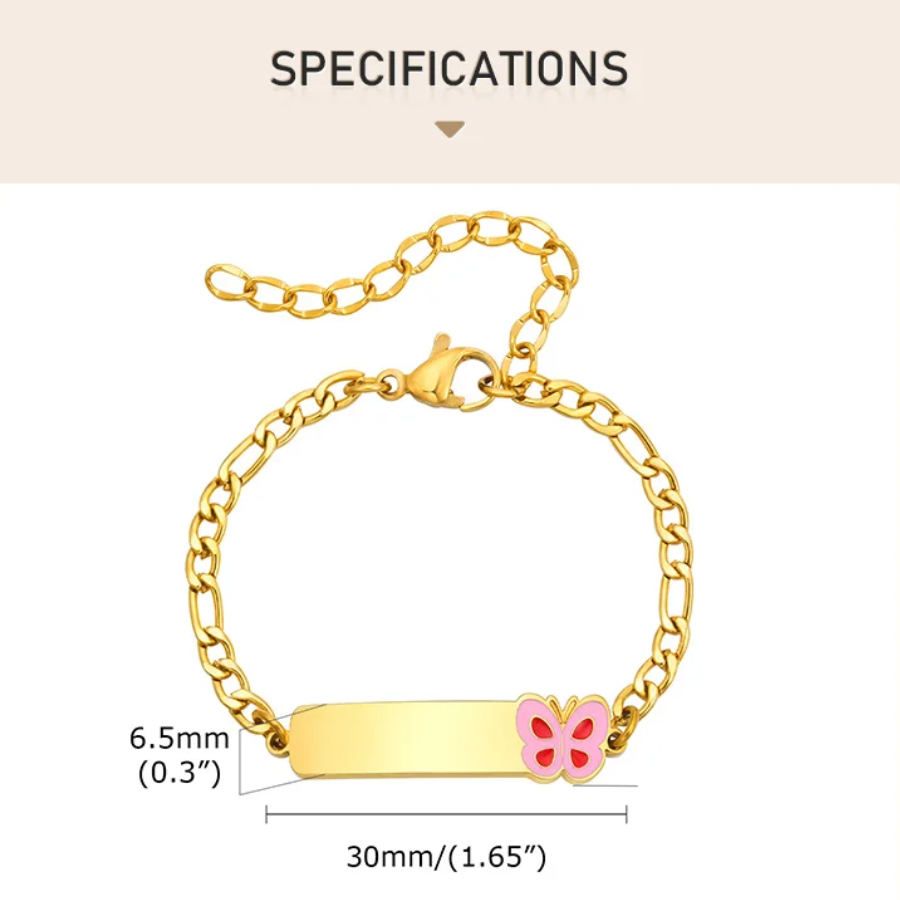 Vòng Tay Khắc Tên, Ngày Sinh Cho Bé – Thiết Kế Dễ Thương, Khắc Theo Yêu Cầu