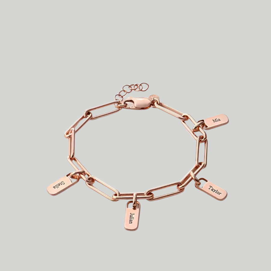 Vòng Tay Khắc Tên Theo Yêu Cầu - Khắc 1-6 Tên, Titan Không Gỉ, Cá Nhân Hóa Nam & Nữ