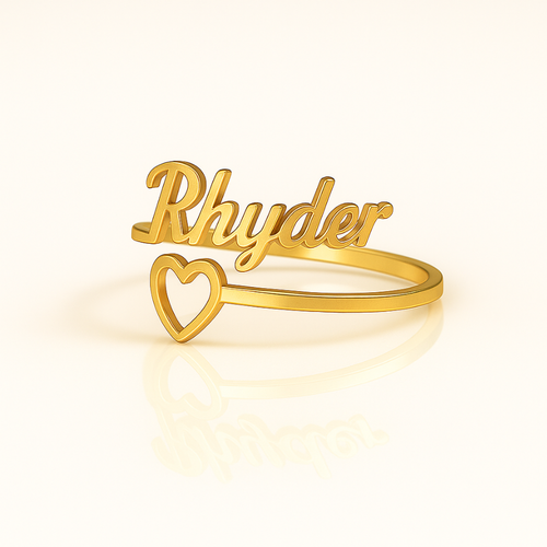 Nhẫn Khắc Chữ Theo Yêu Cầu – Titan Không Gỉ, Quà Tặng Cho Cặp Đôi - Gia Đình - Bạn Bè - Idol