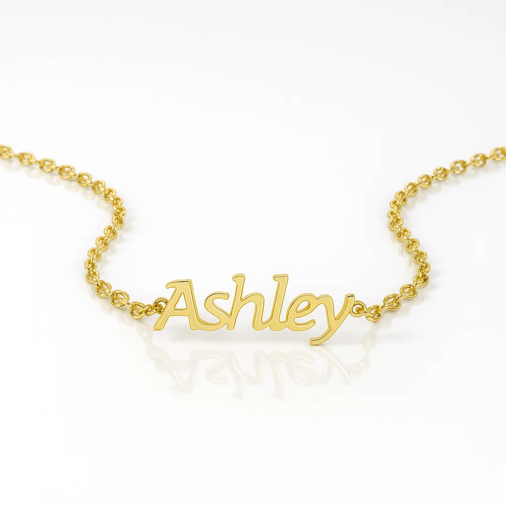 Dây Chuyền Tên Mạ Vàng Theo Yêu Cầu – Kiểu Dây Lip Chain, Quà Tặng Cá Nhân Hóa Cho Mẹ & Bạn Gái