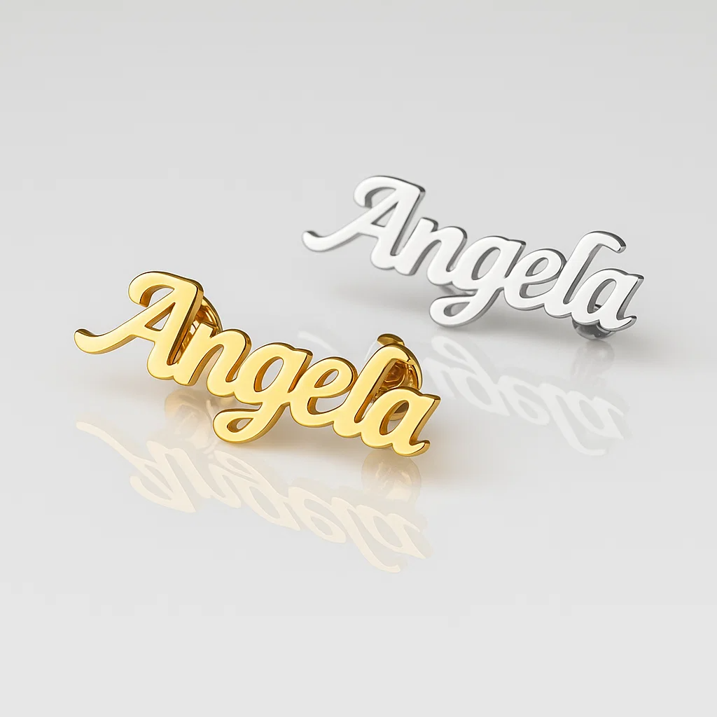 Ghim Cài Tên Theo Yêu Cầu – Titan Cao Cấp Không Gỉ, Trang Sức Cài Áo Cho Nam & Nữ